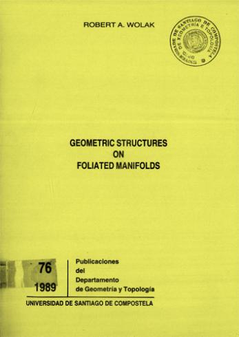 Cuberta para Geometric structures on foliated manifolds