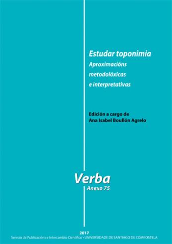 Cuberta para Estudar toponimia: aproximacións metodolóxicas e interpretativas