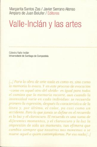 Cuberta para Valle-Inclán y las artes