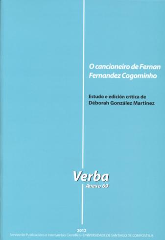 Cuberta para O cancioneiro de Fernan Fernandez Cogominho: estudo e edición crítica