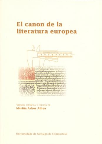 Cuberta para El canon de la literatura europea