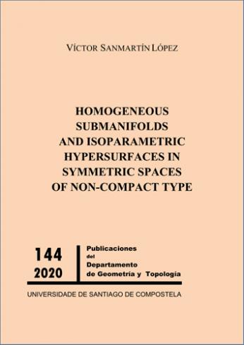 Cuberta para Homogeneous submanifolds and isoparametric hypersurfaces in symmetric spaces of non-compact type