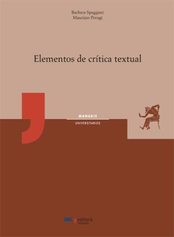 Cuberta para Elementos de crítica textual