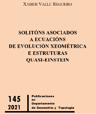 Cuberta para Solitóns asociados a ecuacións de evolución xeométrica e estruturas quasi-Einstein