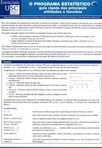Cuberta para O programa estatístico R: guía rápida das principais utilidades e funcións