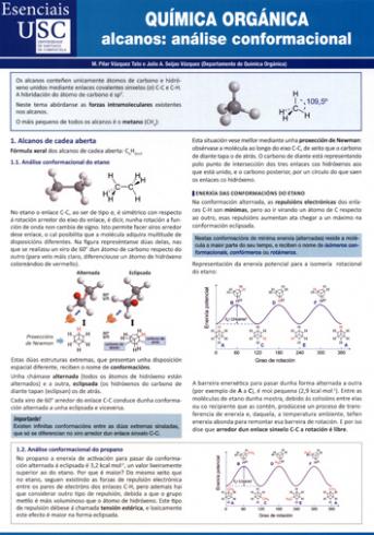 Cuberta para Química orgánica: alcanos. Análise conformacional