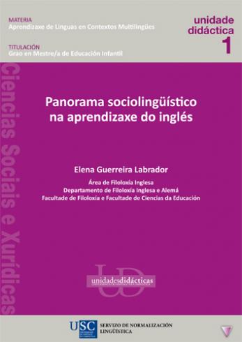 Cuberta para Panorama sociolingüístico na aprendizaxe do inglés