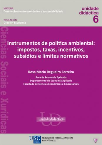 Cuberta para Instrumentos de política ambiental: impostos, taxas, incentivos, subsidios e límites normativos