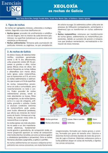 Cuberta para Xeoloxía: as rochas de Galicia