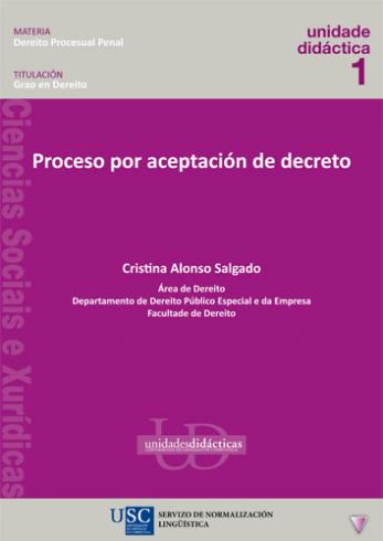 Cuberta para Proceso por aceptación de decreto