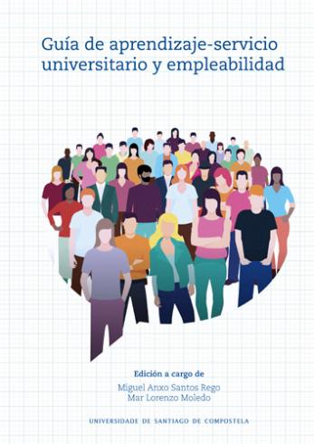 Cuberta para Guía de aprendizaje-servicio universitario y empleabilidad