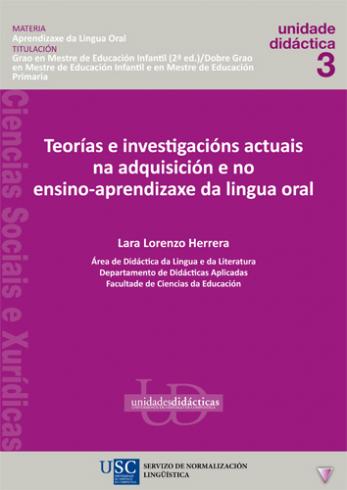 Cuberta para Teorías e investigacións actuais na adquisición e no ensino-aprendizaxe da lingua oral