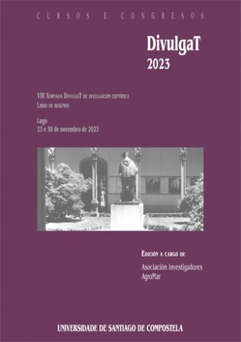 Cuberta para DivulgaT 2023: VIII Xornada DivulgaT de divulgación científica, libro de resumos, Lugo, 23 e 30 de novembro de 2023