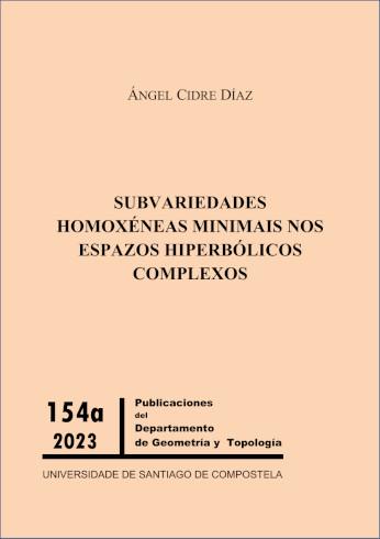 Cuberta para Subvariedades homoxéneas minimais nos espazos hiperbólicos complexos