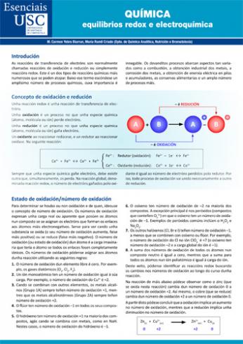 Cuberta para Química: equilibrios redox e electroquímica