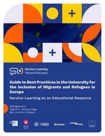 Cuberta para Guide to Best Practices in the University for the Inclusion of Migrants and Refugees in Europe: Service-Learning as an Educational Resource