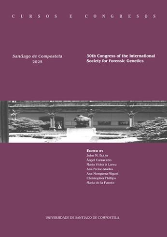 Cuberta para 30th Congress of the International Society for Forensic Genetics, Santiago de Compostela, 9-13 September 2024: proceedings