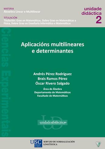 Cuberta para Aplicacións multilineares e determinantes