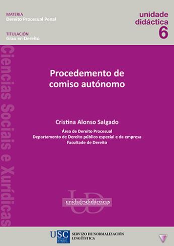 Cuberta para  Procedemento de comiso autónomo