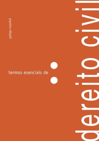 Cuberta para Termos esenciais de dereito civil: galego-español