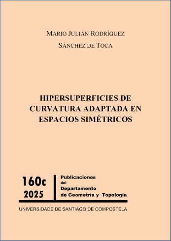 Cuberta para HIPERSUPERFICIES DE CURVATURA ADAPTADA EN ESPACIOS SIMÉTRICOS