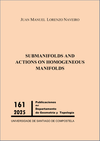 Cuberta para SUBMANIFOLDS AND ACTIONS ON HOMOGENEOUS MANIFOLDS