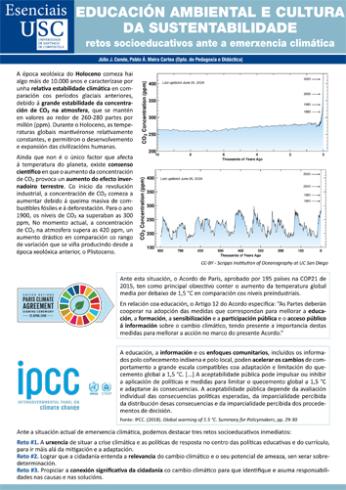 Cuberta para Educación ambiental e cultura da sustentabilidade: retos socioeducativos ante a emerxencia climática