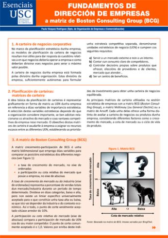 Cuberta para Fundamentos de dirección de empresas: a matriz de Boston Consulting Group (BCG)