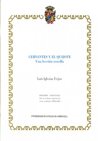 Cuberta para Cervantes y El Quijote: una lección sencilla