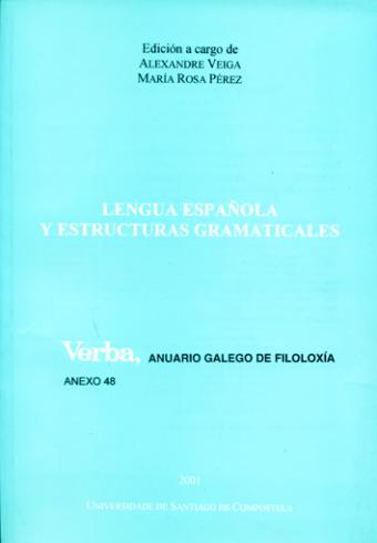 Cuberta para Lengua española y estructuras gramaticales