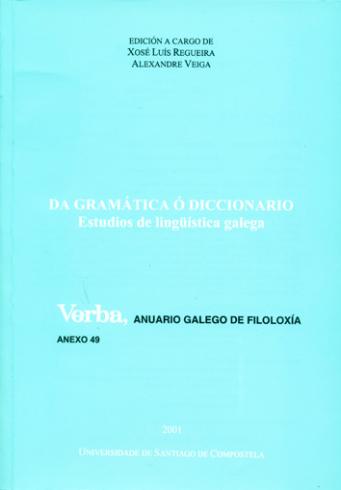 Cuberta para Da gramática ó diccionario: estudios de lingüística galega