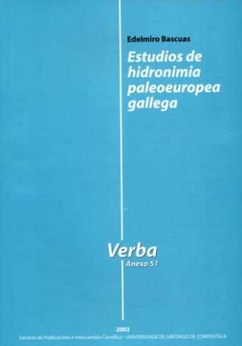 Cuberta para Estudios de hidronimia paleoeuropea gallega