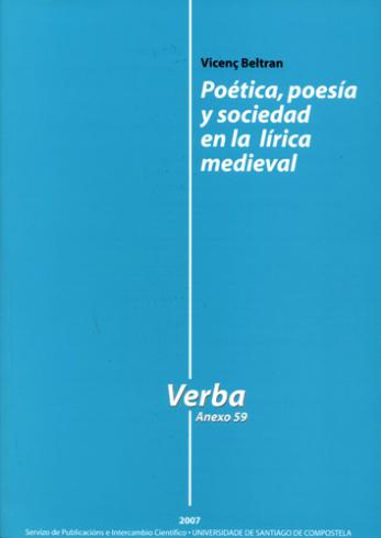 Cuberta para Poética, poesía y sociedad en la lírica medieval