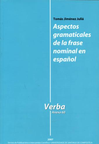 Cuberta para Aspectos gramaticales de la frase nominal en español