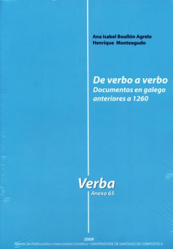 Cuberta para De verbo a verbo: documentos en galego anteriores a 1260