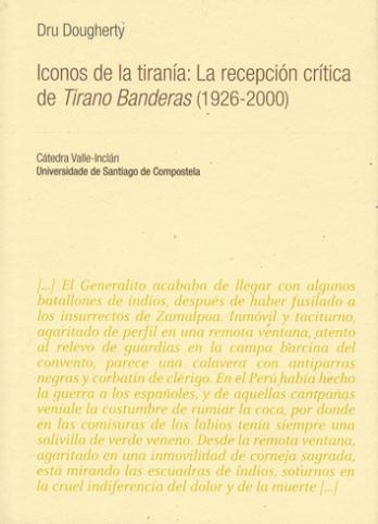 Cuberta para Iconos de la tiranía: la recepción crítica de Tirano Banderas (1926-2000)