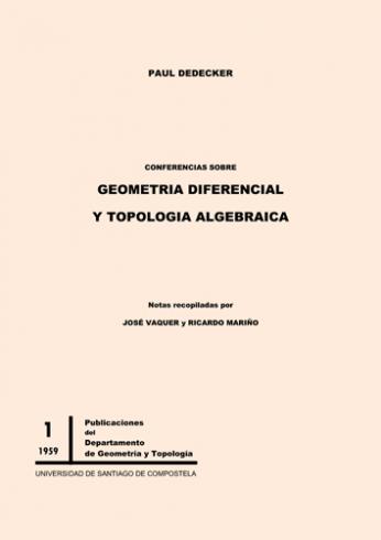 Cuberta para Conferencias sobre geometría diferencial y topología algebraica