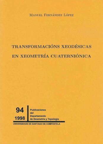 Cuberta para Transformacións xeodésicas en xeometría cuaterniónica