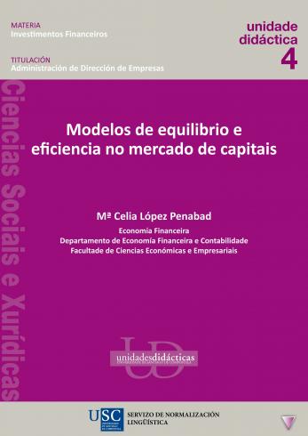 Cuberta para Modelos de equilibrio e eficiencia no mercado de capitais