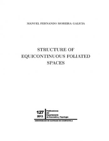 Cuberta para Structure of Equicontinuous Foliated Spaces