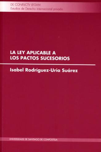 Cuberta para La ley aplicable a los pactos sucesorios