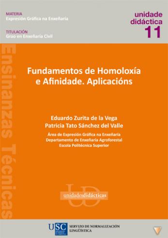 Cuberta para Fundamentos de Homoloxía e Afinidade. Aplicacións