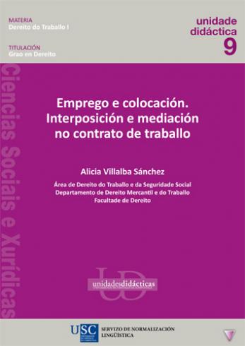 Cuberta para Emprego e colocación. Interposición e mediación no contrato de traballo