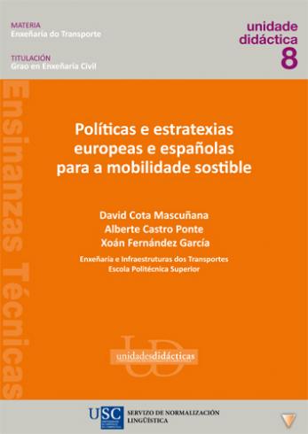 Cuberta para Políticas e estratexias europeas e españolas para a mobilidade sostible