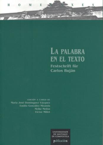 Cuberta para La palabra en el texto: Festschrift für Carlos Buján